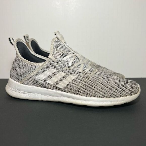 Womens ADIDAS Cloudfoam Pure White Athletic Shoes / Size 8.5 - Picture 1 of 10